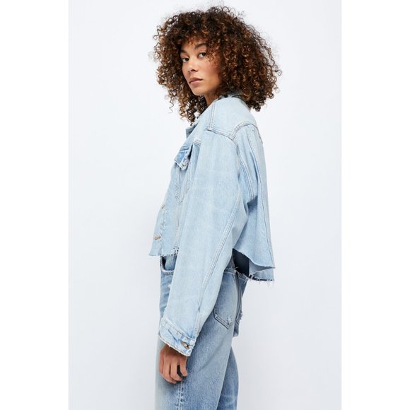 Free People Jackets & Blazers - NWT Free People Amelia Slouchy Trucker Jacket